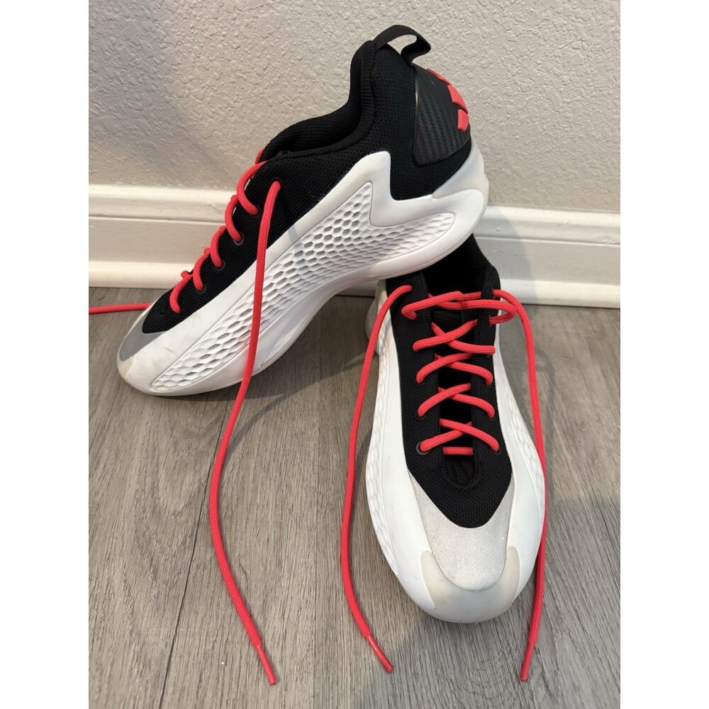ADIDAS Anthony Edwards 1 Low Top White & Black Shoes JQ6140 Size 9 New